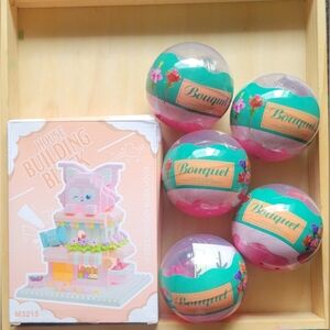 KIDS Spring Easter Basket Stuffer Sanrio Nano Blocks & Flowers Bundle!